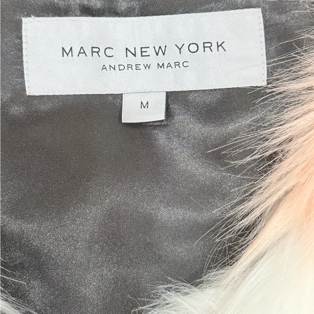 NWOT Marc New York By Marc Andrew Faux Fur Vest Size Medium - Picture 3 of 9